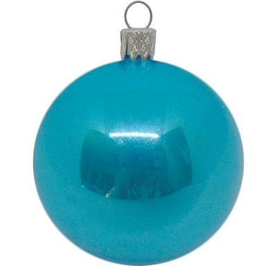 Шар стеклянный d50 бирюзовый