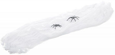 Декорация к празднику хэллоуин паутина с 2 паучками