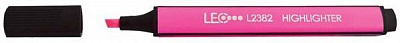 Маркер текстовый LEO 2 мм L2382-07 розовый 