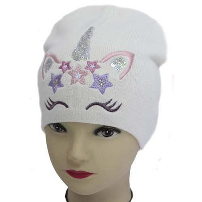 Шапка для дівчаток Luna Kids р.48-50 бежевий 2287