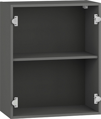 Шкаф верхний Грейд Оптимум 600x720x297 мм серый графит