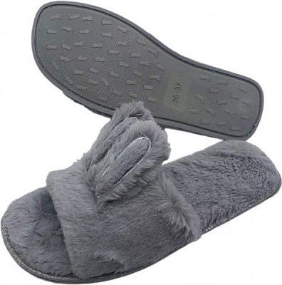 Тапки домашние La Nuit Ушастые р. 40 серый 