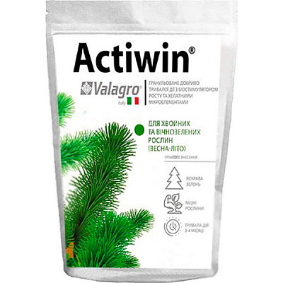 Удобрение минеральное Valagro Actiwin для хвойных и вечнозеленых растений (весна-лето) 200 г
