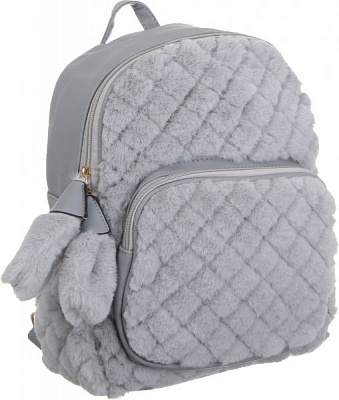Рюкзак пухнастий Soft Touch сірий