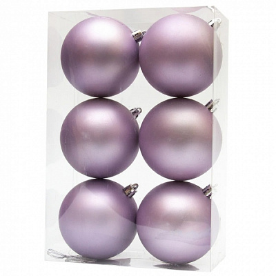 Набор шаров Девилон 6 шт., 8х16х24см, 891244 лиловый