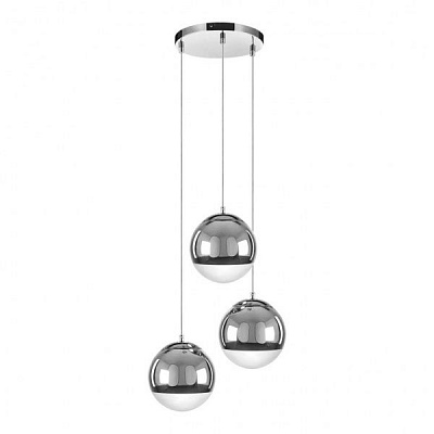 Люстра подвесная WunderLicht 3x40 Вт E27 хром 7544-33 