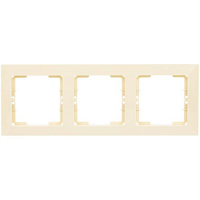Рамка 3-ная Mutlusan Candela горизонтальная крем
