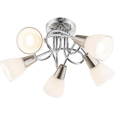 Люстра потолочная Globo GLOBO 5xE14 хром 63177-5 