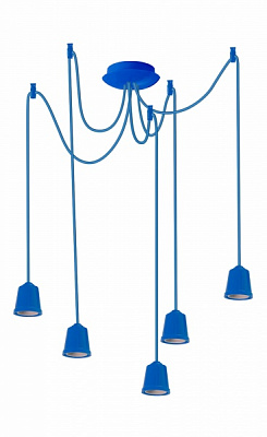 Підвіс ERKA 525 5x60 Вт E27 синій 525009