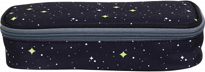 Пенал шкільний 22х10х5,5 см NINGBO JOHNSHEN STATIONERY CO.,LTD чорний