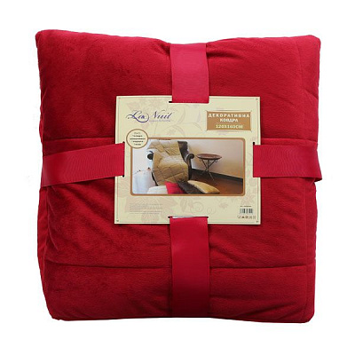 Плед-подушка La Nuit бордовый 120x160 см