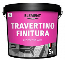 Декоративний віск моделювальна Element Decor Travertino Finitura 5 л прозорий