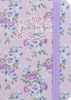 Книга для нотаток Just for you (violet roses) А6 80 аркушів