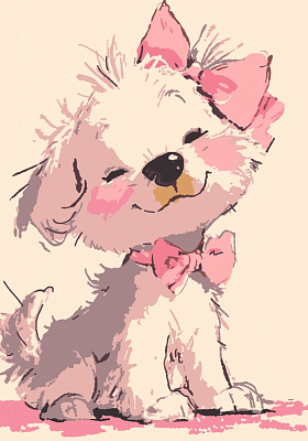 Набор для росписи по номерам Riviera Blanca Сахаринка 28x40 см RB-1088