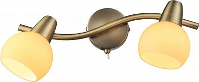 Спот Altalusse 2x40 Вт E14 античная латунь INL-9333W-02