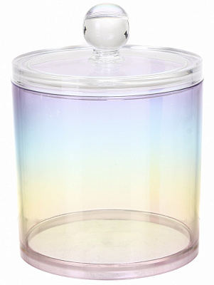 Органайзер для косметики з кришкою Rainbow 9.7x9.7x12.9 см різнокольоровий