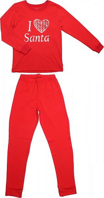 Пижама детская Фламинго р.140 красный 237-417 