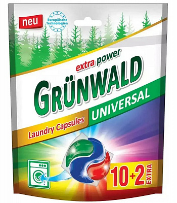 Капсулы для машинной стирки Grunwald Universal Горная свежесть 12 шт.
