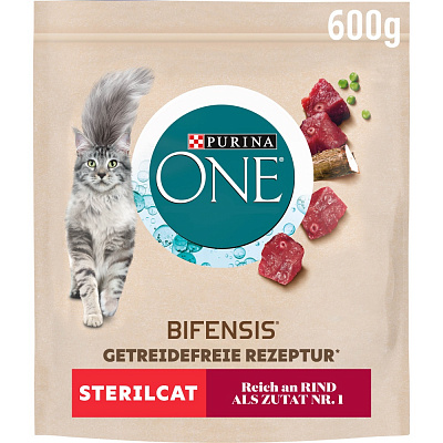 Корм сухой для котов Purina Grain Free комплекс Bifensis с говядиной 600 г