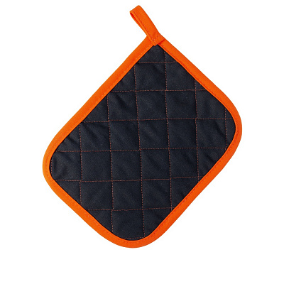 Прихватка Home Line Гриль з кишенькою 18x23 см чорно-помаранчева