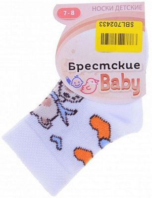 Носки детские Брестские детские 3081 19 р.7-8 белый 