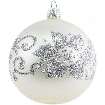 Куля скляна d80 7020Н срібний