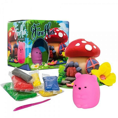 Набір маси для ліплення Strateg Fireflies ведмедик (укр.) 30412