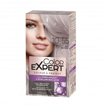 Краска для волос Schwarzkopf Color Expert с гиалуроновой кислотой 10-55 Холодный Платиновый Блонд 142,5 мл