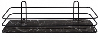 Полка-сетка Arino 60935 черный мрамор 