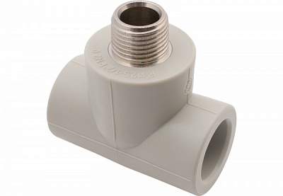 Тройник наружная AlcaPipe с наружной резьбой PPR grn 25x3/4