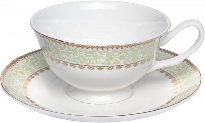 Чашка для кави з блюдцем Verde 100 мл Fiora