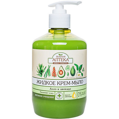 Мило рідке Зеленая аптека Алое 500 мл