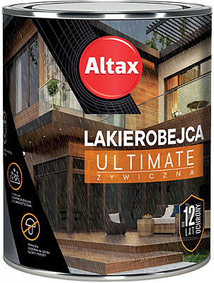 Декоративний та захисний засіб для деревини Altax ULTIMATE тік сатиновий глянець 2,5 л