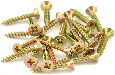 Шуруп універсальний потайна головка ЦЖ 4x25 мм жовтий цинк вага Expert Fix