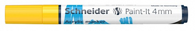Маркер акриловый Schneider Paint-it 320 4 мм S120205 желтый 