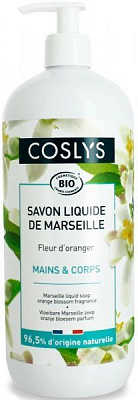 Мило рідке COSLYS Marseille з ароматом квітів помаранча 1000 мл