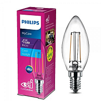 Лампа светодиодная Philips Classic 4 Вт B35 прозрачная E14 220 В 6500 К 
