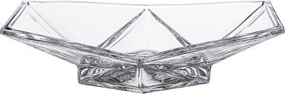 Ваза стеклянная прозрачная Origami 35 см Bohemia