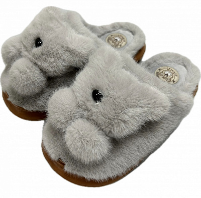 Тапки домашние Gemelli Ведмежа р.38/39 серый