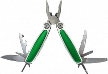 Мультиинструмент Bergamo 11 функций Solid 100 мм в чехле зеленый