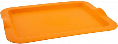 Поднос Мульти 46х36х4 см светло-оранжевая Алеана