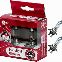 Лампа галогенна GENERAL ELECTRIC Megalight Ultra +90 (58520SXU) H7 PX26d 12 В 55 Вт 2 шт