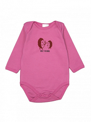 Боди детское для девочки Bambinelli Ежики р.68 розовый 