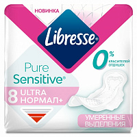 Прокладки гигиенические Libresse Pure Sensitive Ultra normal 8 шт.