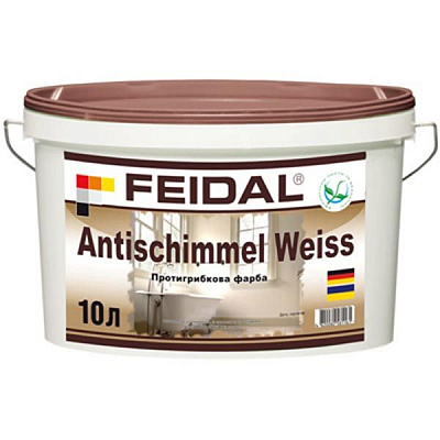 Краска акриловая Feidal Antischimmel Weiss мат белый 5л
