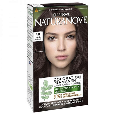 Фарба для волосся Keranove Naturanove Keranove Naturanove 4.0. шатен 145 мл