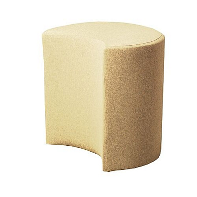 Пуф Марбет Півмісяць 400x400x240 мм Malaga №01 молочний