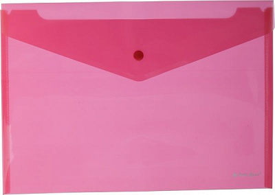 Папка-конверт А4 на кнопці червона Nota Bene