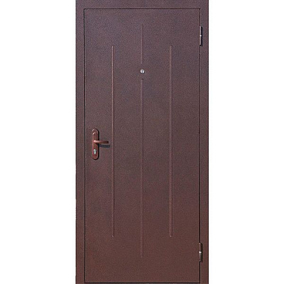 Дверь входная Стройгост 5-1 дуб золотой 2060x980мм правая