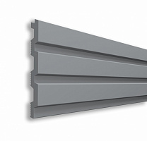 Рейкова панель Walldeco полімерна 115x12x2900 мм світло-сірий (D404-302 )
